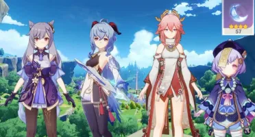 Ganyu + Yae Miko + Keqing + Qiqi + Arco de Amos