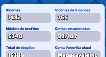 Conta clash royale e clash of clans