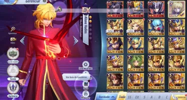 SAINT SEIYA AWAKENING - COM GEMAS AVANÇADAS E LIVROS