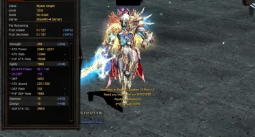 Conta do RealMU Personagem Illusion Knight Lv 1232 ALL Manti