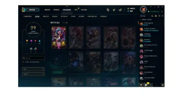 CONTA NO LOL COM 10K DE RP/ VÁRIOS CHAMPS E JÁ COM SKINS