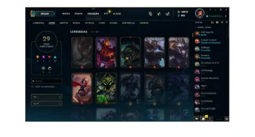 CONTA NO LOL COM 10K DE RP/ VÁRIOS CHAMPS E JÁ COM SKINS