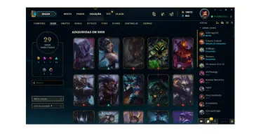 CONTA NO LOL COM 10K DE RP/ VÁRIOS CHAMPS E JÁ COM SKINS