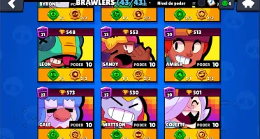 Todos os Brawlers FULL poder e acessórios