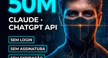Claude + GPT API 50M — Sem Expiracao | 15 Imagens