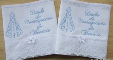 Kit com 2 Toalhas Lembrancinha para Padrinhos