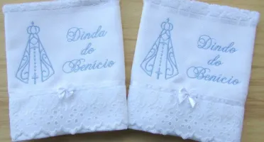 Kit com 2 Toalhas Lembrancinha para Padrinhos