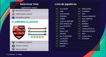 Pes2021 - Option File Legends/Classic Brasileirão Ps4/Ps5/Pc