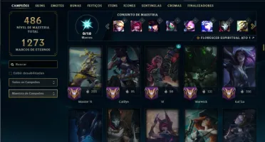 Conta prata 4 TODOS os Champs e 138 Skins ( JG / ADC )