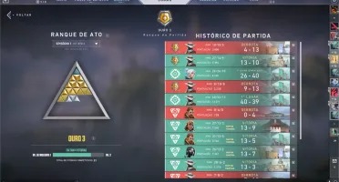 Conta VALORANT - Ouro 3 + Skins