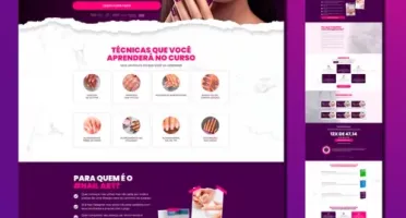 Kit Página de Vendas + Captura – Nail Pro