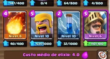 Clash Royale Nivel10 3359 Troféus , Arena 10 , 9 lendárias