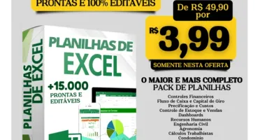 Super Pack +15.000 Planilhas Prontas Editáveis