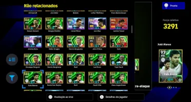 Conta efootbol com cartas raras