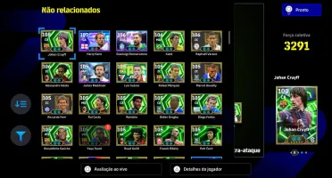 Conta efootbol com cartas raras