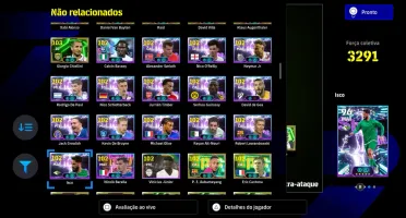 Conta efootbol com cartas raras