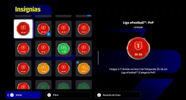 Conta efootbol com cartas raras