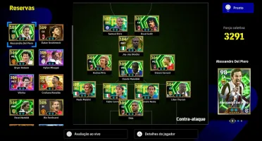 Conta efootbol com cartas raras