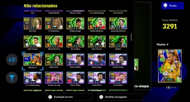 Conta efootbol com cartas raras