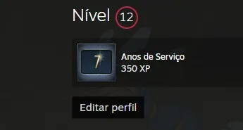 Conta CS2 com 10 medalhas 7 anos 1230 horas 23 jogos