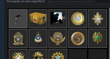 Conta CS2 com 10 medalhas 7 anos 1230 horas 23 jogos