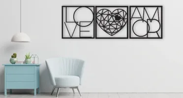 Quadros e Frase Abençoado por Deus em MDF