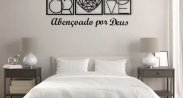 Quadros e Frase Abençoado por Deus em MDF