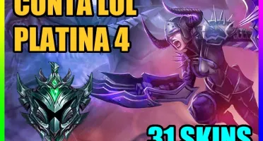 CONTA LOL 🌟 PLATINA 4 🌟 31 SKINS 🌟 87 CAMPEOES
