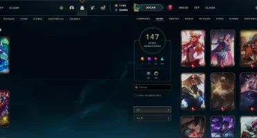 Lvl 445 - 147 Skins 56k essência - 1195 RP