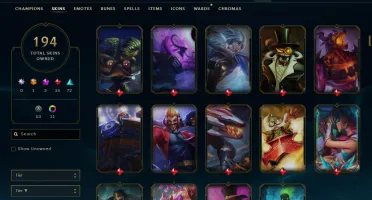 Conta Lol Todos Os Campeões 194 Skins Desde 2014 Único Dono