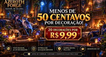 ⚒️ AZEROTH FORGE | Pacote de 20 Decorações de Housing