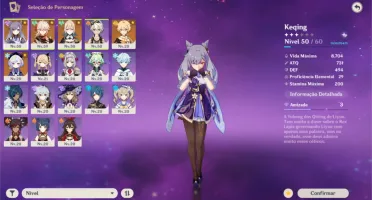 Kazuha + Jean + Keqing + Qiqi + garantido do banner