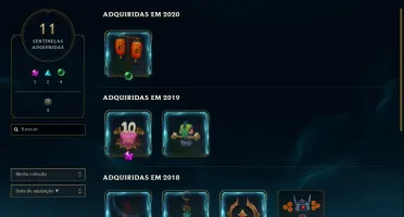 Conta league of legends lvl 354 137 champs 59 skins