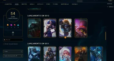 CONTA ANTIGA LOL KAYLE JUÍZA