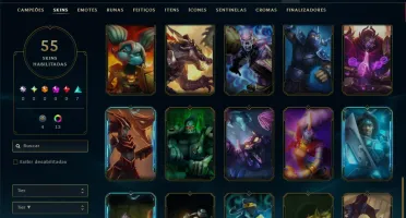 Diamante 3 com 95 Champs e 55 Skins ( JG / MID / ADC )