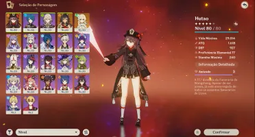 Hutao+ Arma Assinatura + Dehya C1