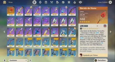 Hutao+ Arma Assinatura + Dehya C1