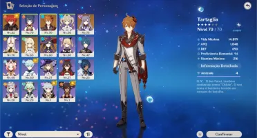 Vendo conta AR 47, Tartaglia + três 5* e Arco Celestial