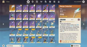 Vendo conta AR 47, Tartaglia + três 5* e Arco Celestial
