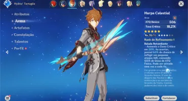Vendo conta AR 47, Tartaglia + três 5* e Arco Celestial