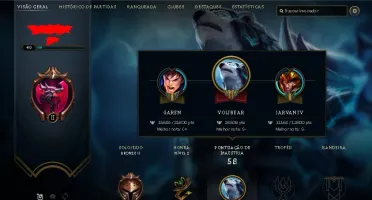 CONTA BÁSICA DE LOL NÍVEL 40