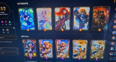 Conta lol com 352 skin 5 prestigio de 5 ultimamente e 9 pres