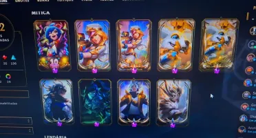 Conta lol com 352 skin 5 prestigio de 5 ultimamente e 9 pres