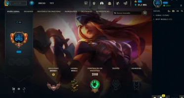 Conta LOL LVL 90 | 73 Campeões| 75 Skins |UNRANKED| 2013