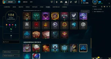 Conta LOL LVL 90 | 73 Campeões| 75 Skins |UNRANKED| 2013
