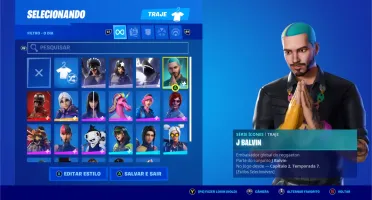 Conta Fortnite várias skins
