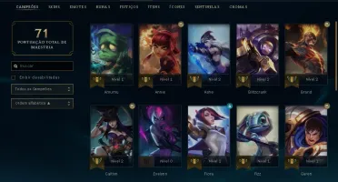 Conta Platina 2 Season 9 MMR alto