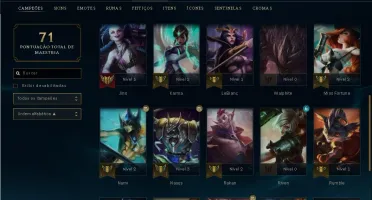 Conta Platina 2 Season 9 MMR alto