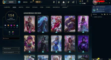 Conta LOL Diamante 2 (154 Skins Main ADC)