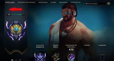 Diamond 3, 131 skins, todos os campeões